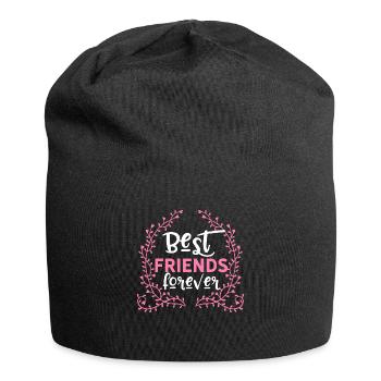 BFF Best friends forever - Jersey Beanie - black - Front