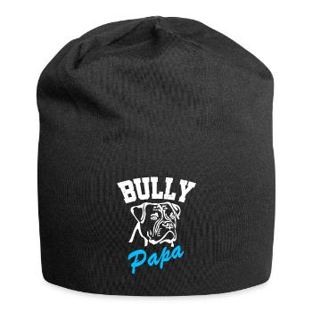 BULLY Papa - Old English Bulldog - Hunde Herrchen - Jersey-Beanie - Schwarz - Vorne