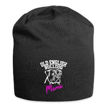 Bully Mama Old Englische Bulldogge Hunde Frauchen - Jersey-Beanie - Schwarz - Vorne