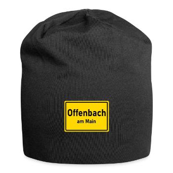 Offenbach am Main - Offenbacher sind überall - Jersey-Beanie - Schwarz - Vorne