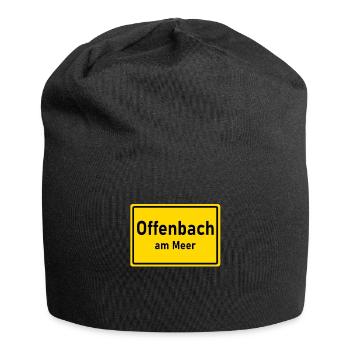 Offenbach am Meer - Offenbacher am Main - Jersey-Beanie - Schwarz - Vorne