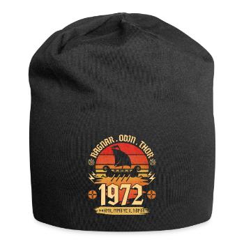 Viking Vintage 1972 50 Jahre Jubiläum - Jersey-Beanie - Schwarz - Vorne