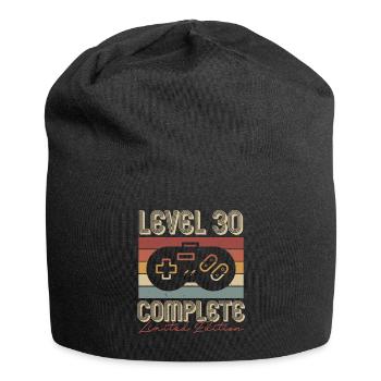 30 Anniversaire 30 ans Cadeau rétro - Bonnet en jersey - noir - Devant