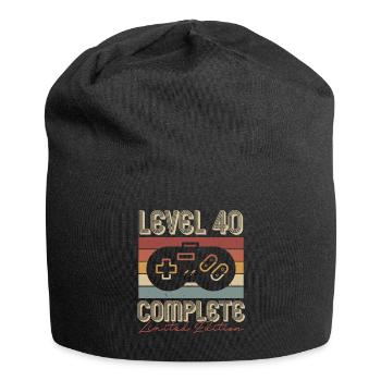 40th Birthday 40th Anniversary Retro Gift - Jersey Beanie - black - Front