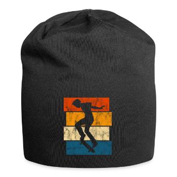 Skateboarder Skateboard Skater Skate Skateing - Jersey Beanie - black - Front