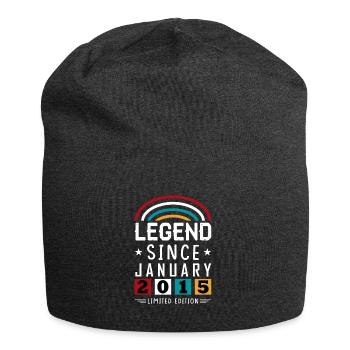 2015 Legend Since Geburtstag Geschenk Januar - Jersey-Beanie - Anthrazit - Vorne