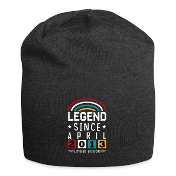 2013 Legend Since Geburtstag Geschenk April - Jersey-Beanie - Anthrazit - Vorne