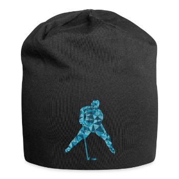 Hockey sur glace Hockey sur glace Sport d'hiver - Bonnet en jersey - noir - Devant