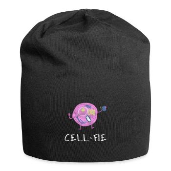 Cell-Fie Funny Biology Biologist Laboratory Gift - Jersey Beanie - black - Front
