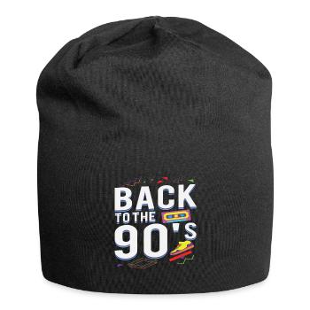 I Love 90s 90er Jahre Motto Party Outfit Geschenk - Jersey-Beanie - Schwarz - Vorne