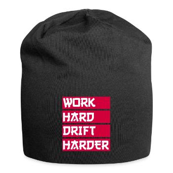 Work Hard Drift Driften Tuning voiture - Bonnet en jersey - noir - Devant