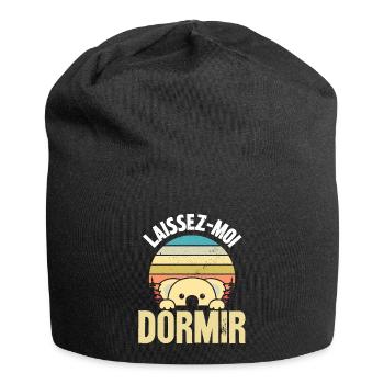 laissez-moi dormir - Bonnet en jersey - noir - Devant