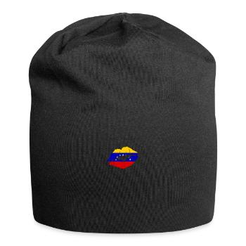 Venezuela Flag Country Native Ancestry Venezuelan - Jersey Beanie - black - Front
