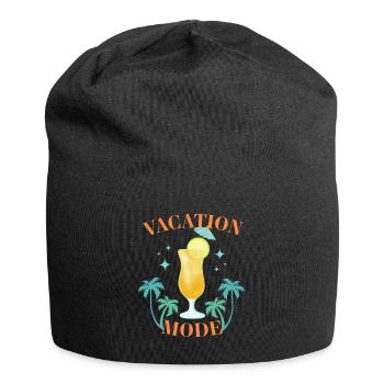Sommer Urlaub - Jersey-Beanie - Schwarz - Vorne