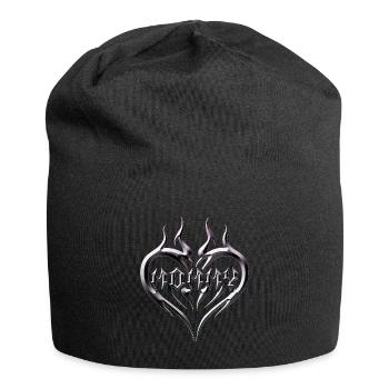 Tribal Heart Tattoo for Emo and Goth - Jersey Beanie - black - Front