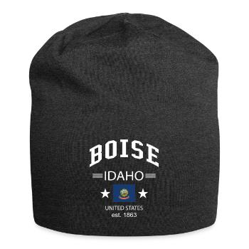 Boise - Bonnet en jersey - charbon - Devant