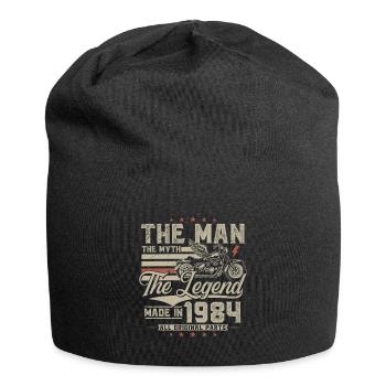 1984 Man Myth Legend Motorcycle Biker - Jersey Beanie - black - Front