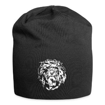 Havanese Dog Portrait Dog Wilsigns - Jersey Beanie - black - Front