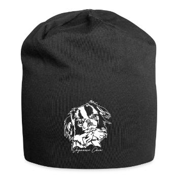 Japanese Chin Portrait Dogs Dog Wilsigns - Jersey Beanie - black - Front