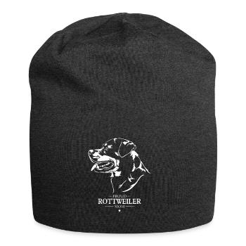Rottweiler Maman Chien Chien Rottie Wilsigns - Bonnet en jersey - charbon - Devant