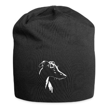 Whippet Silhouette Greyhounds Dog Dogs Wilsigns - Jersey Beanie - black - Front