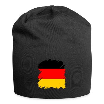 Germany Flag German Flag Used Look Homeland - Jersey Beanie - black - Front