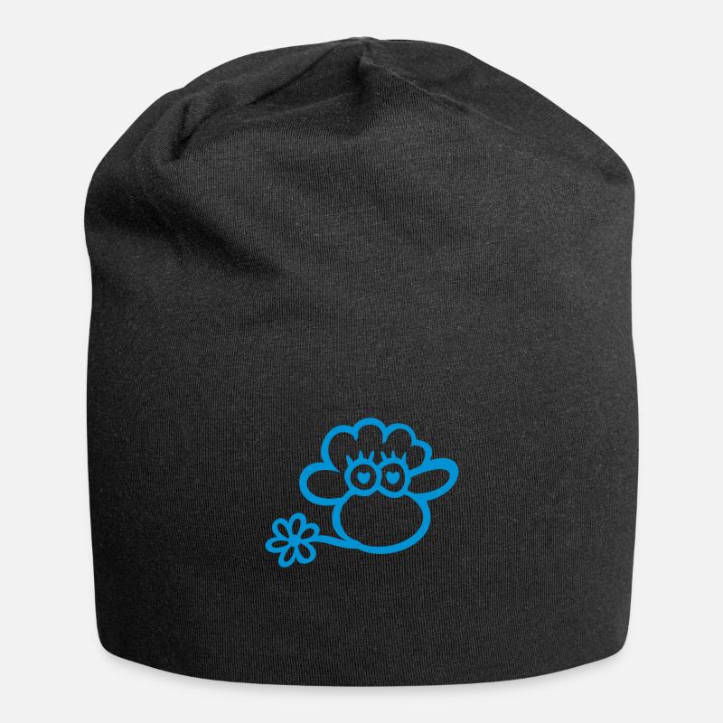 verliebtes Schaf - Jersey-Beanie - Schwarz