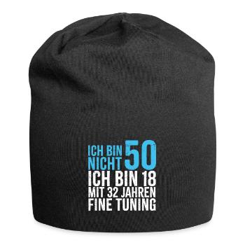 Ich bin nicht 50 - Jersey-Beanie - Schwarz - Vorne