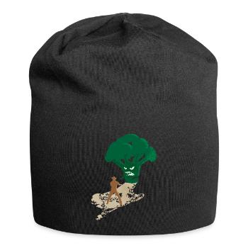 Endgegner Brokkoli - Jersey-Beanie - Schwarz - Vorne