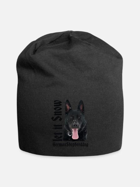 Schäferhund,Deutscher Schäferhund,Hundesport,hunde - Jersey-Beanie - Schwarz