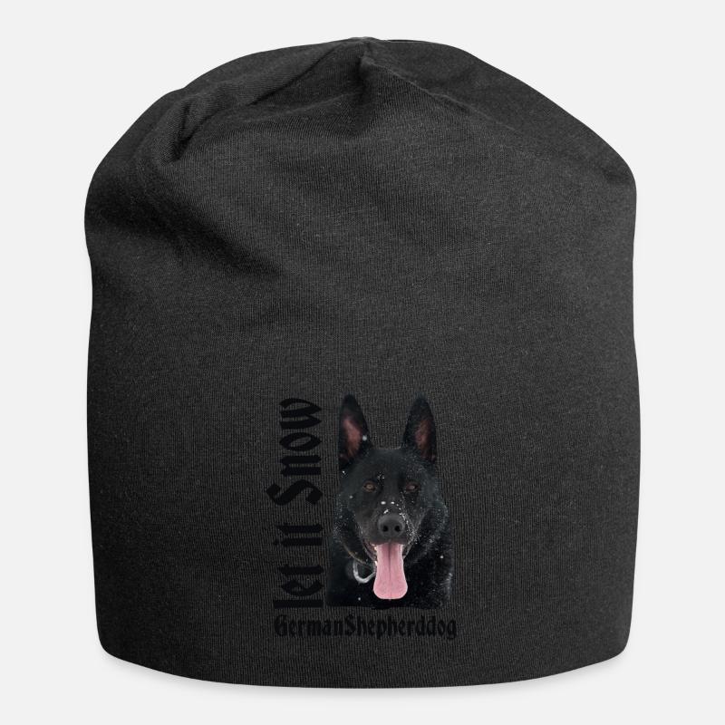 Schäferhund,Deutscher Schäferhund,Hundesport,hunde - Jersey-Beanie - Schwarz