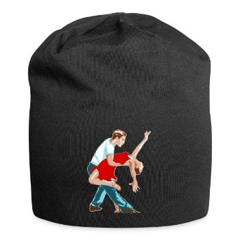 ballerina ballett dance dancer tanz taenzer yoga45 - Jersey-Beanie - Schwarz - Vorne