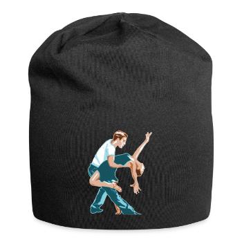 ballerina ballett dance dancer tanz taenzer yoga62 - Jersey-Beanie - Schwarz - Vorne