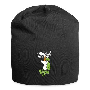 Vegan magique - Bonnet en jersey - noir - Devant
