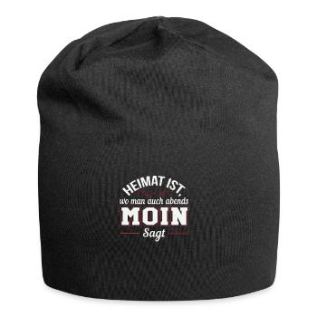 Heimat ist wo man Moin sagt - Jersey-Beanie - Schwarz - Vorne