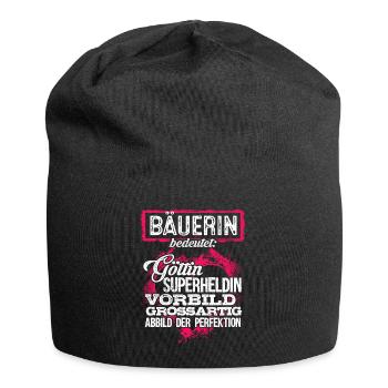 BÄUERIN - duden - Jersey-Beanie - Schwarz - Vorne