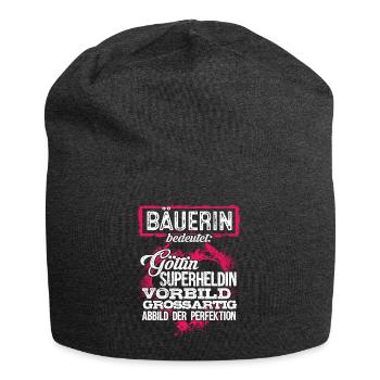 BÄUERIN - duden - Jersey-Beanie - Anthrazit - Vorne