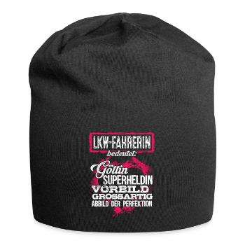LKW-FAHRERIN - Duden - Jersey-Beanie - Schwarz - Vorne