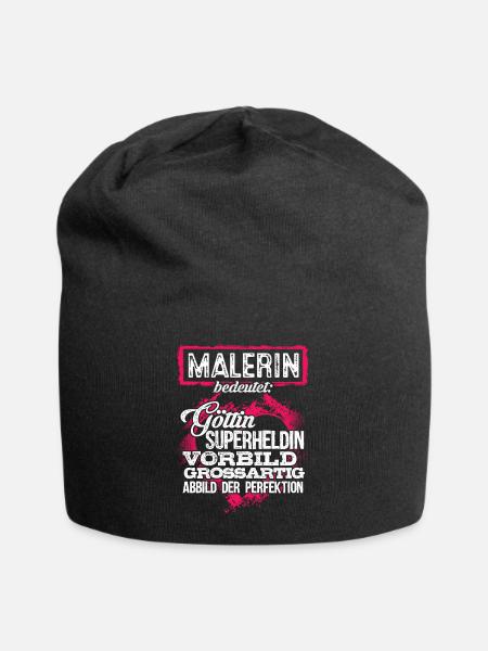 MALERIN - Duden - Jersey-Beanie - Schwarz