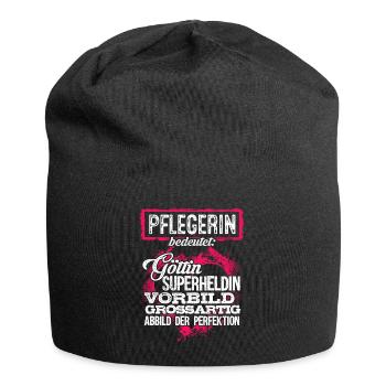 PFLEGERIN - duden - Jersey-Beanie - Schwarz - Vorne