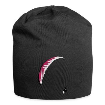 Paraglider Gleitschirm - Jersey-Beanie - Schwarz - Vorne