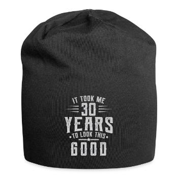 30th birthday gift: It took me 30 years - Jersey Beanie - black - Front