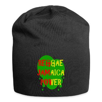 reggae jamaica power - Bonnet en jersey - noir - Devant