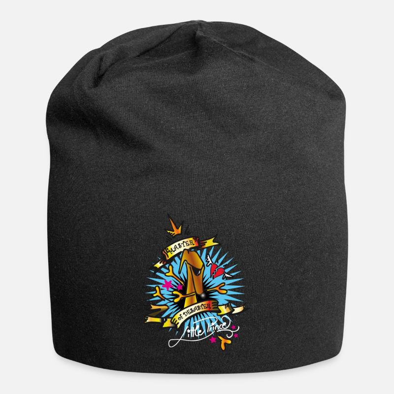 master of desaster white - Jersey-Beanie - Schwarz