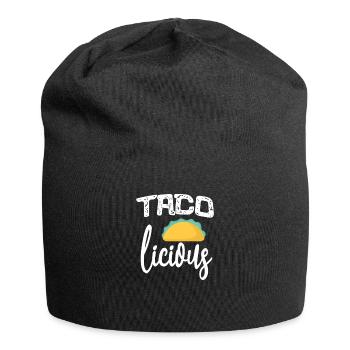 Taco Licious Mexican Food T-Shirt Gift - Jersey Beanie - black - Front