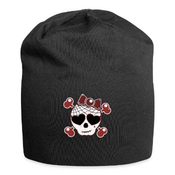 Skull Sweet Rockabilly, idée cadeau - Bonnet en jersey - noir - Devant