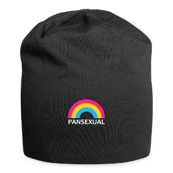 Pansexuell Pansexual LGBT Transgender Bi Geschenk - Jersey-Beanie - Schwarz - Vorne