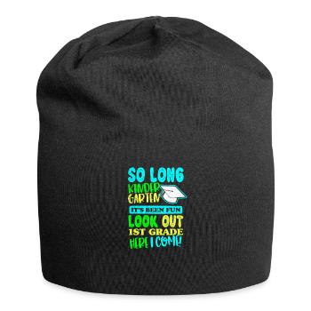 Back To School Kindergarten Gift - Jersey Beanie - black - Front