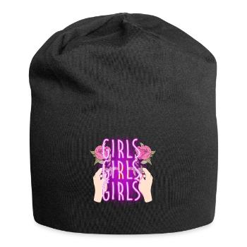 Woman power, neon - Jersey Beanie - black - Front