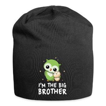 I'm The Big Brother - Großer Eulen Bruder - Jersey-Beanie - Schwarz - Vorne